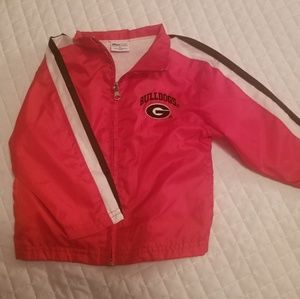 GA Bulldog toddler windbreaker